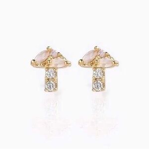 18k Gold Plated Mushroom Stud Earrings